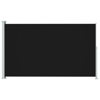 vidaXL Uvlačiva bočna tenda za terasu 180 x 300 cm crna