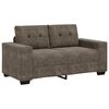 vidaXL Sofa 3 pcs Tamno siva Platnasta tkanina