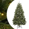 vidaXL Umjetno božićno drvce 210 cm 300 LED lampica Topla bijela