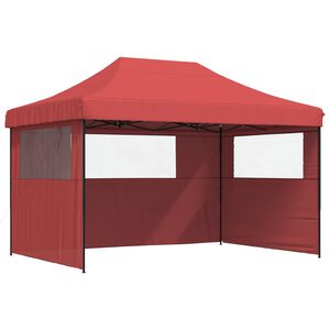 vidaXL &Scaron;ator za zabave 279 x 410 x 315 cm Tamno crvena Oxford tkanina