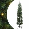 vidaXL Umjetno božićno drvce Zelena 210 cm PVC i čelik i plastika