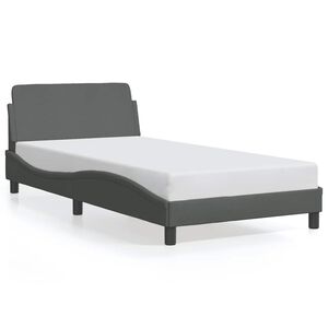 vidaXL Okvir za krevet Dover tamnosivi 100x203 cm od tkanine