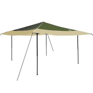 vidaXL &Scaron;ator s nadstre&scaron;nicom 395 x 395 x 251 cm Zelena tkanina