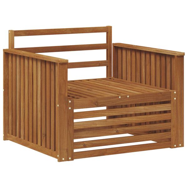 vidaXL 2 Komad Sofa s naslonima Čvrsto drvo akacije Prirodna