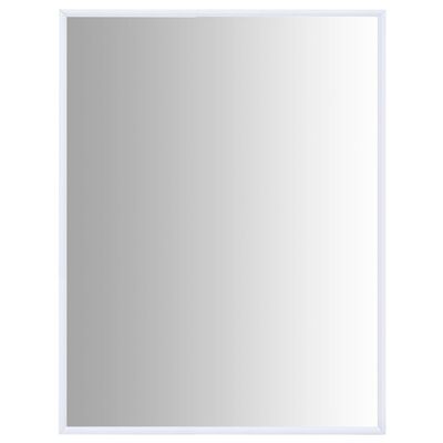 vidaXL Ogledalo bijelo 80 x 60 cm