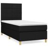 vidaXL Box spring krevet s madracem crni 90x190 cm od tkanine