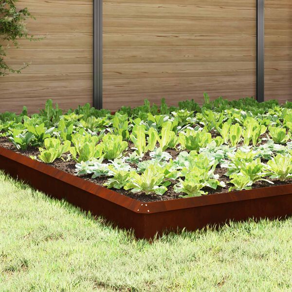 vidaXL Ograde protiv puževa 20 pcs Rđa