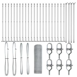 vidaXL Stup za ogradu Srebrna