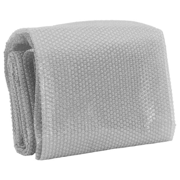 vidaXL Plutajući PE solarni pokrov za bazen 527 cm sivi