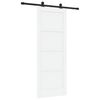 vidaXL Klizna vrata ORKDAL 78 x 202 cm Konstruirano drvo Bijela i crna