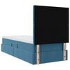 vidaXL Krevet s prostorom za pohranu s LED-om Tamno plava 90 x 190 cm