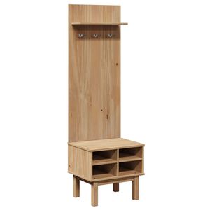 vidaXL Element za predsoblje OTTA 50 x 40 x 160 cm od masivne borovine
