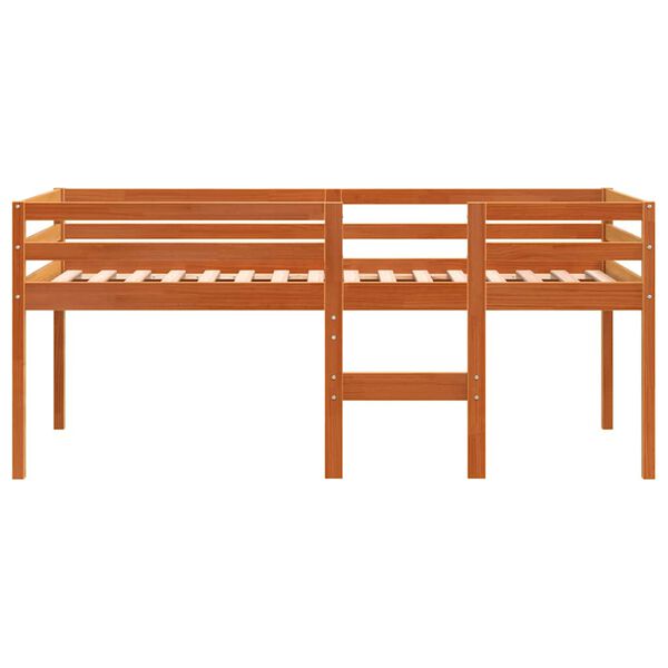 vidaXL Visoki krevet vo&scaron;tano smeđi 80x200 cm od masivne borovine