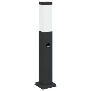vidaXL Stupić sa senzorom 50 cm Crna IP44