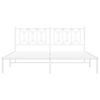 vidaXL Metalni okvir za krevet s uzglavljem bijeli 180x200 cm