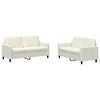 vidaXL 2-dijelni set sofa krem bar&scaron;unasti