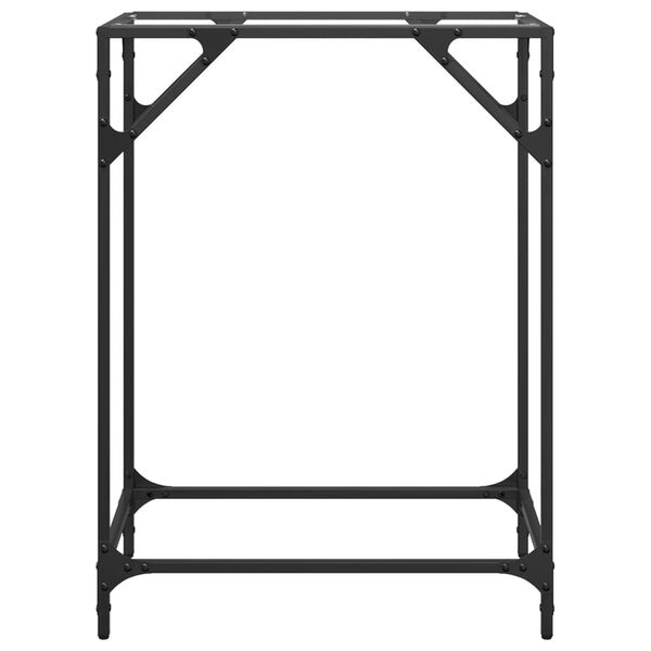 vidaXL Stolić s prozirnom staklenom povr&scaron;inom 60x35x81 cm čelik