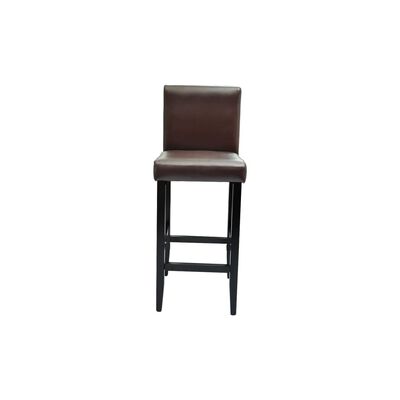 vidaXL Barski stolci od umjetne kože 4 kom tamnosmeđi