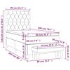 vidaXL Box spring krevet s madracem crni 80 x 200 cm od tkanine