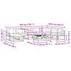 vidaXL Set vanjskih sofa s jastukom 9 pcs Prirodna i antracit