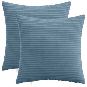 vidaXL Presvlaka za jastuk 2 pcs HEERLEN Plava 30 x 30 cm Kord