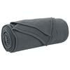 vidaXL Pokrivač Tamno siva 170 x 130 cm Runo