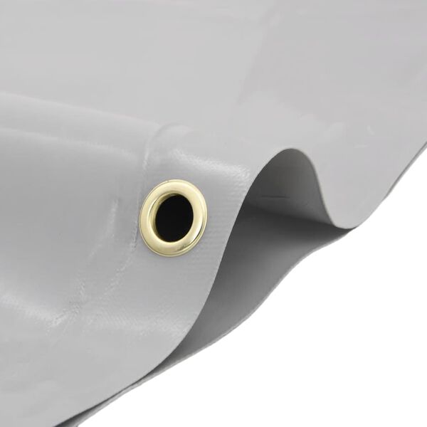 vidaXL Cerada siva 5 x 6 m 650 g/m²