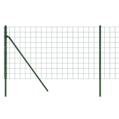 vidaXL Ograda od žičane mreže zelena 0,8 x 10 m od pocinčanog čelika