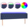 vidaXL LED uzglavlje plavo 203x16x78/88 cm od tkanine