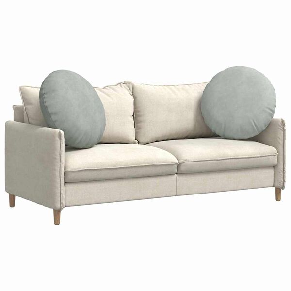 vidaXL Jastučići za sjedenje 2 pcs Svijetlo siva &Oslash; 40 x 13 cm Bar&scaron;un