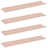 vidaXL Lebdeća polica Zidne 4 pcs Ružičasta 100 x 18 x 2,5 cm Čelik