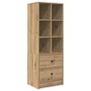 vidaXL Highboard s ladicama Umjetnički hrast 45,5 x 34 x 127 cm
