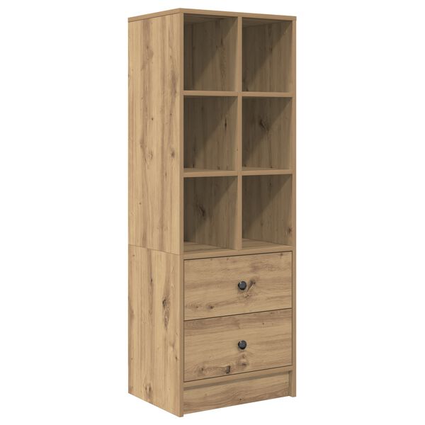 vidaXL Highboard s ladicama Umjetnički hrast 45,5 x 34 x 127 cm