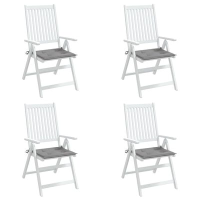 vidaXL Jastuci za vrtne stolice 4 kom sivi 50 x 50 x 3 cm od tkanine