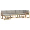 vidaXL Set vanjskih sofa 7 kom. Bijela i svjetlosiva