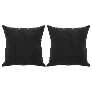 vidaXL Ukrasni jastuci 2 kom crni 40 x 40 cm bar&scaron;unasti