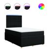 vidaXL Krevet box spring s madracem crni 120 x 190 cm od tkanine