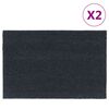 vidaXL Otirači 2 kom tamnosivi 40 x 60 cm čupavi od kokosovih vlakana