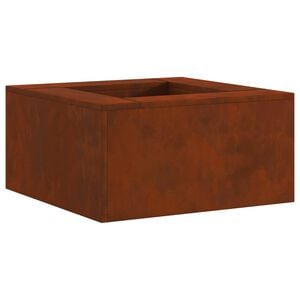 vidaXL Kamin Smeđa 60 x 60 x 30 cm Čelik otporan na vremenske uvjete