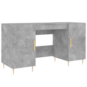 vidaXL Radni stol boja betona 140 x 50 x 75 cm od konstruiranog drva