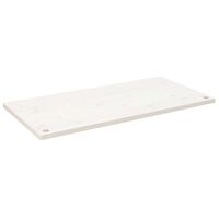 vidaXL Ploča za radni stol bijela 100x50x2,5 cm od masivne borovine