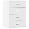 vidaXL Komoda bijela 60x39x80 cm od konstruiranog drva