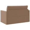 vidaXL Krevet na razvlačenje 110cm Boja cappuccina Umjetna koža
