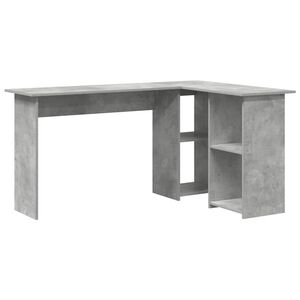 vidaXL Stol Betonski sivi 142 x 102 x 73 cm Konstruirano drvo