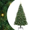 vidaXL Umjetno božićno drvce Zelena 180 cm PVC i Čelik i Plastika