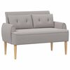 vidaXL Ljubavni kauč s gumbima Svjetlosiva 117 x 67 x 77 cm Boucl&eacute;