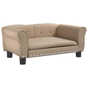 vidaXL Krevet za pse cappuccina 70 x 45 x 30 cm od umjetne kože
