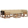 vidaXL Set vanjskih sofa s jastukom 8 pcs Prirodna i bež