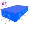 vidaXL Navlake za bazen 2 kom PE pravokutne 90 g/m&sup2; 540 x 270 cm