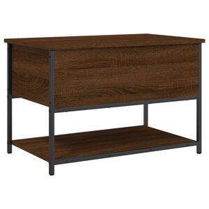 vidaXL Klupa za pohranu boja smeđeg hrasta 70x42,5x47 cm drvena